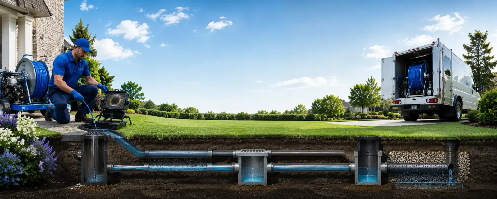 Outdoor drain cleaning information for Circle Pines, MN